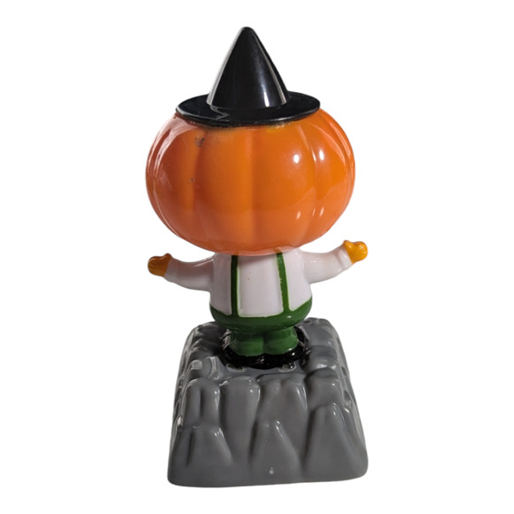 Halloween dancing solar figurine bobbleheads pumpkin guy Tested - Picture 3 of 5